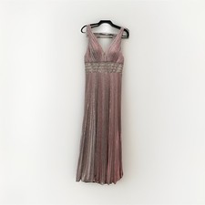 Cinderella Divine Pink Silver Sleeveless Bridesmaid Dress Size 12