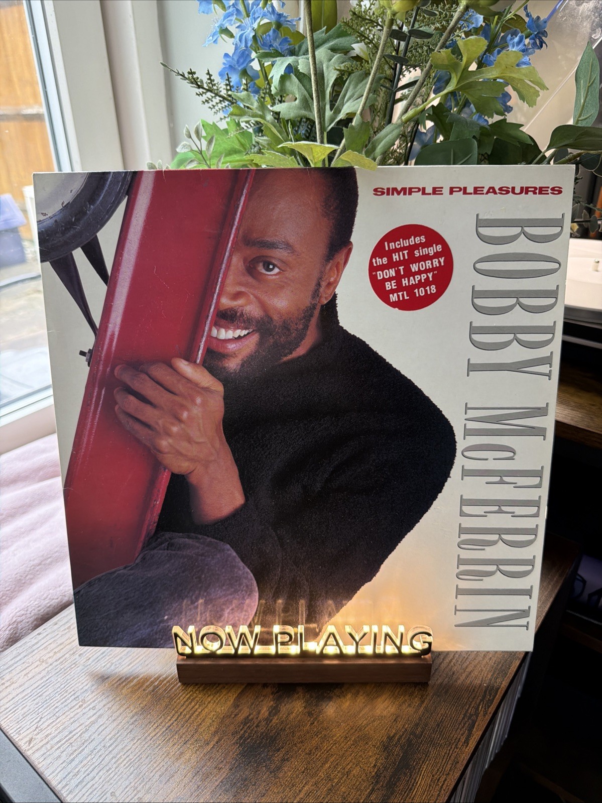 Bobby McFerrin Simple Pleasures Vinyl LP 1988 EMI Don’t Worry Be Happy