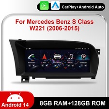 Mercedes S-Klasse W221 10.25" Android 14.0 CarPlay Touch Screen Navi 128GB Mercedes S-Klasse W221 10.25" Android 14.0 CarPlay Touch Screen Navi 128GB