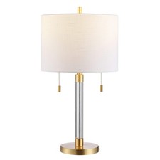 SAFAVIEH Lighting Collection Bixby Modern Contemporary Brass Metal Pull-Chain...