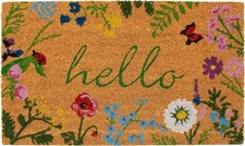 Calloway Mills AZ105991729 Floral Hello Doormat, 17" x 29", Multicolor