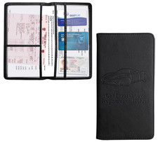 Auto Document Organizer for Registration Insurance Cards Leather Magnetic Case