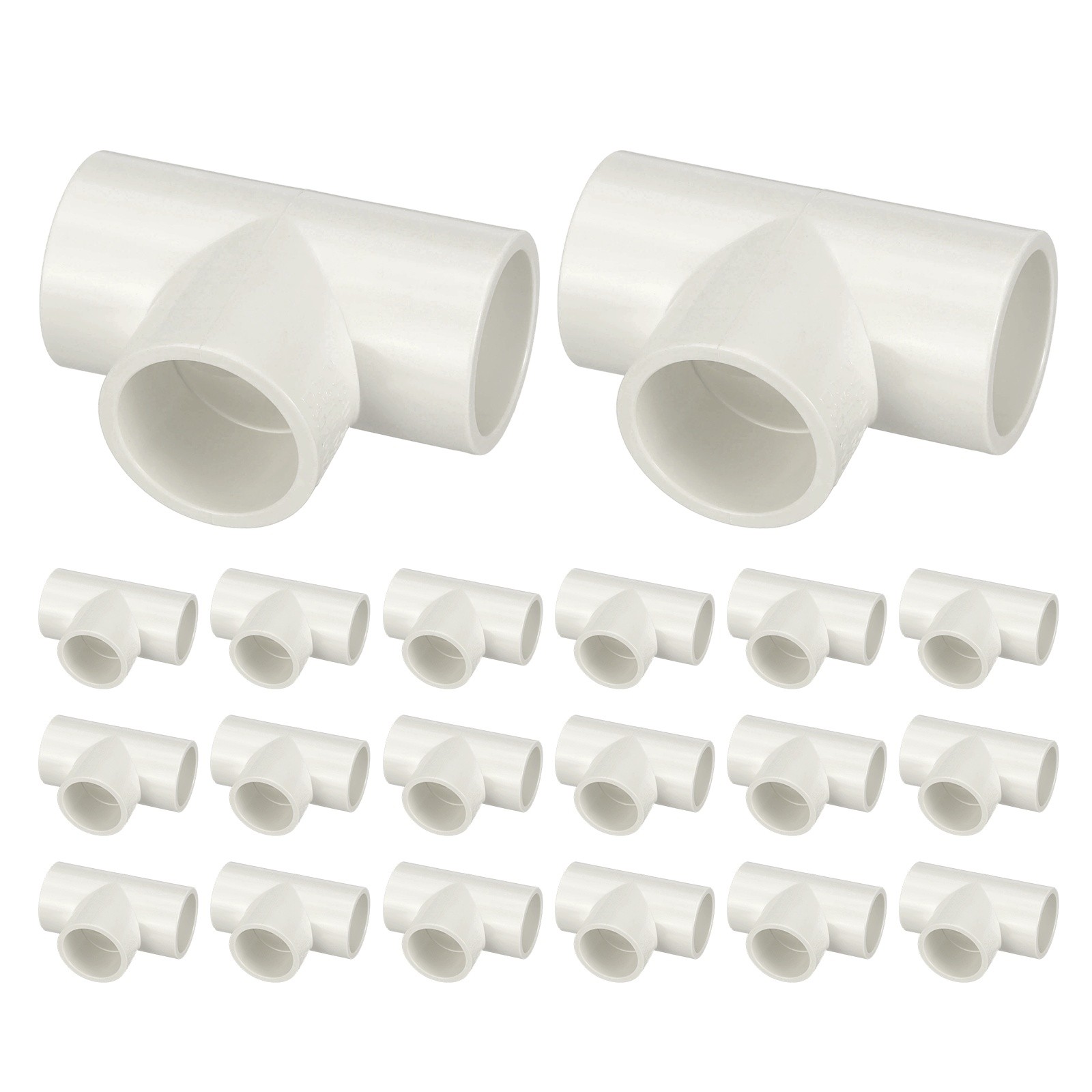 20Pcs 3/4" Tee Fitting, SCH40 Furniture Grade Pipe Fitting, Corner Connector