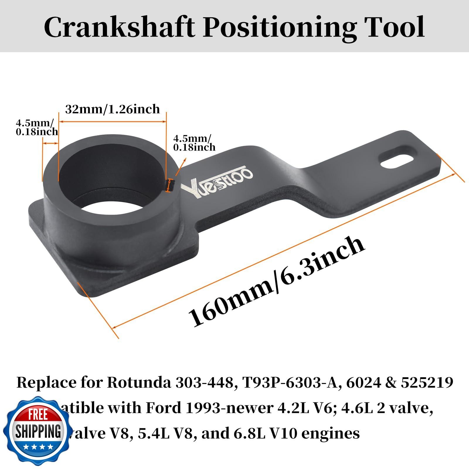 Yuesstloo 3Pcs Camshaft Alignment Holding Timing Tool and Crankshaft Position