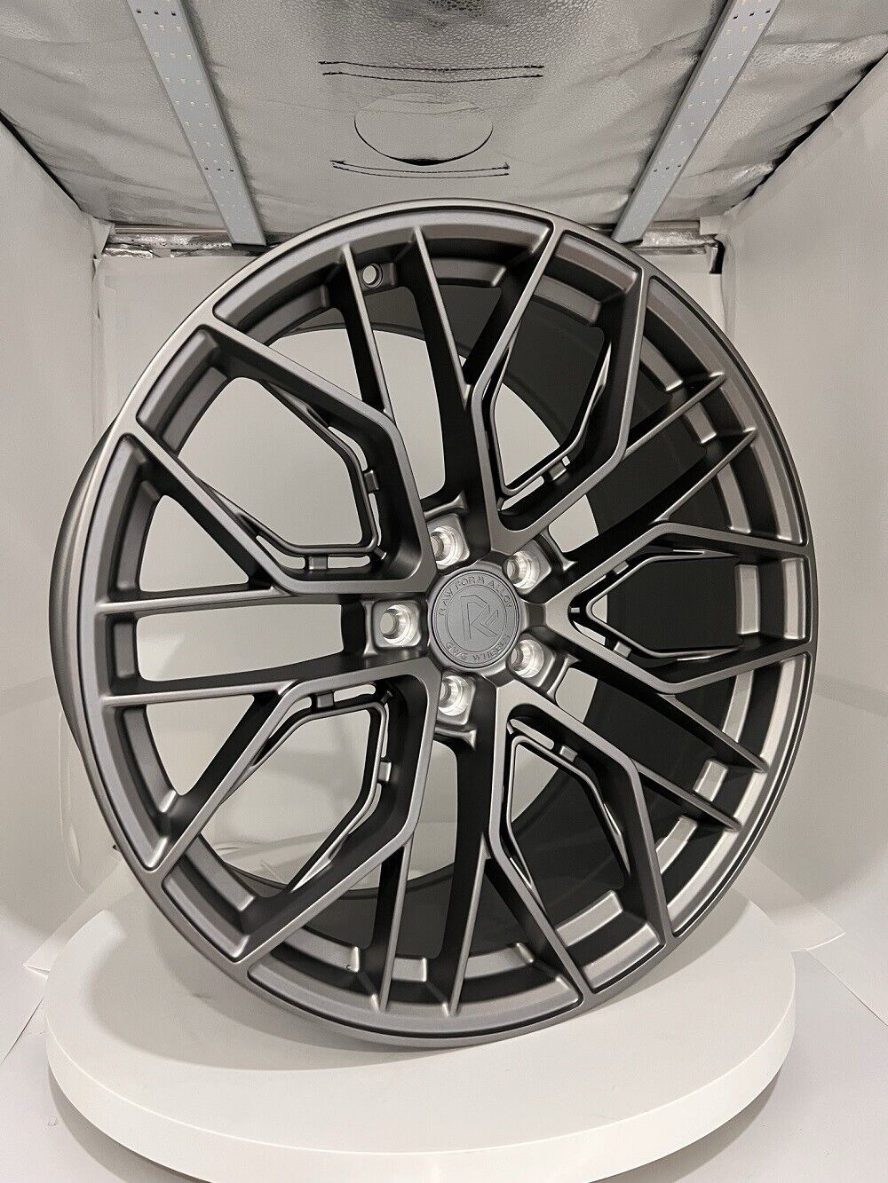 GWG RF1 20 inch STAGGERED Gunmetal Rims fits AUDI R8 2008 - 2018