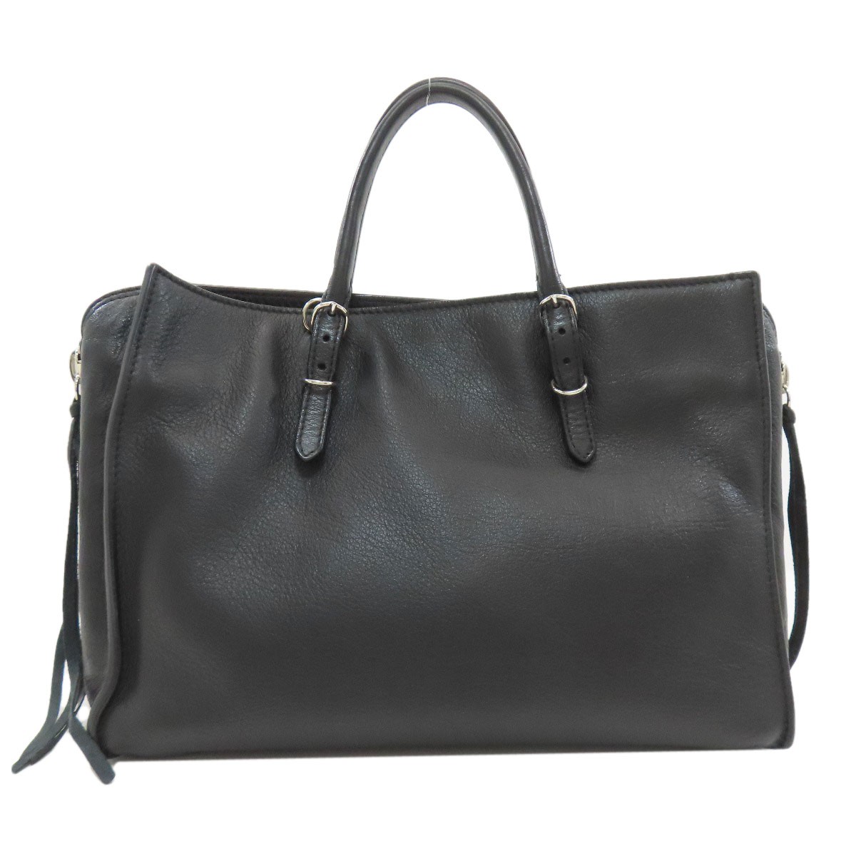 BALENCIAGA 370926 Paper 2WAY Handbag Leather  Ladies [Used] thumbnail 2