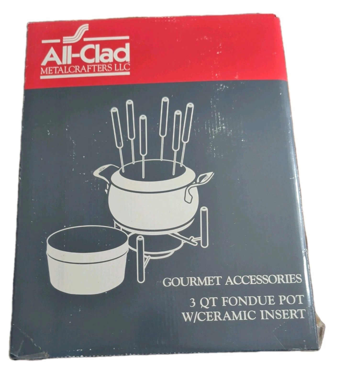 New unopened: All-Clad 3 Qt Fondue Set W/Ceramic Insert - Gourmet Accessories
Opens in a new window 