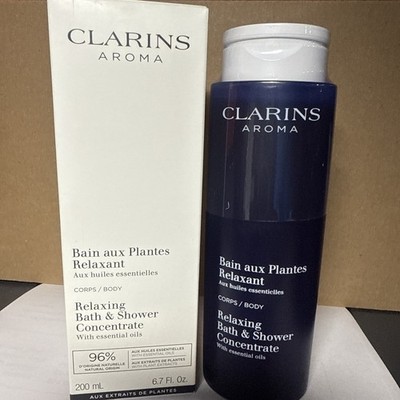 Clarins Relax Bath & Shower Concentrate, 6.7 FL OZ Essential Oils NEW TESTER BOX