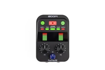 PodTrak P2 Podcast Recorder mit 2 USB Mikrofoneingängen 2 Kopfhörerausgänge A...