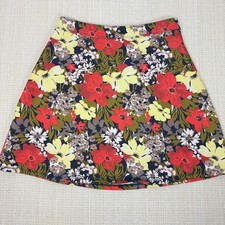 Abercrombie  Fitch Floral Skirt A Line Short Mini Stretch Size XS