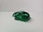 Vintage Salviati Murano Italy Emerald Green Art Glass Rabbit Bunny Figurine