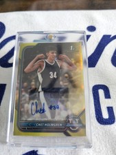 2021-22 Bowman U 1st Rookie Chrome Prospect Yellow Refractor 21/75 Chet Holmgren