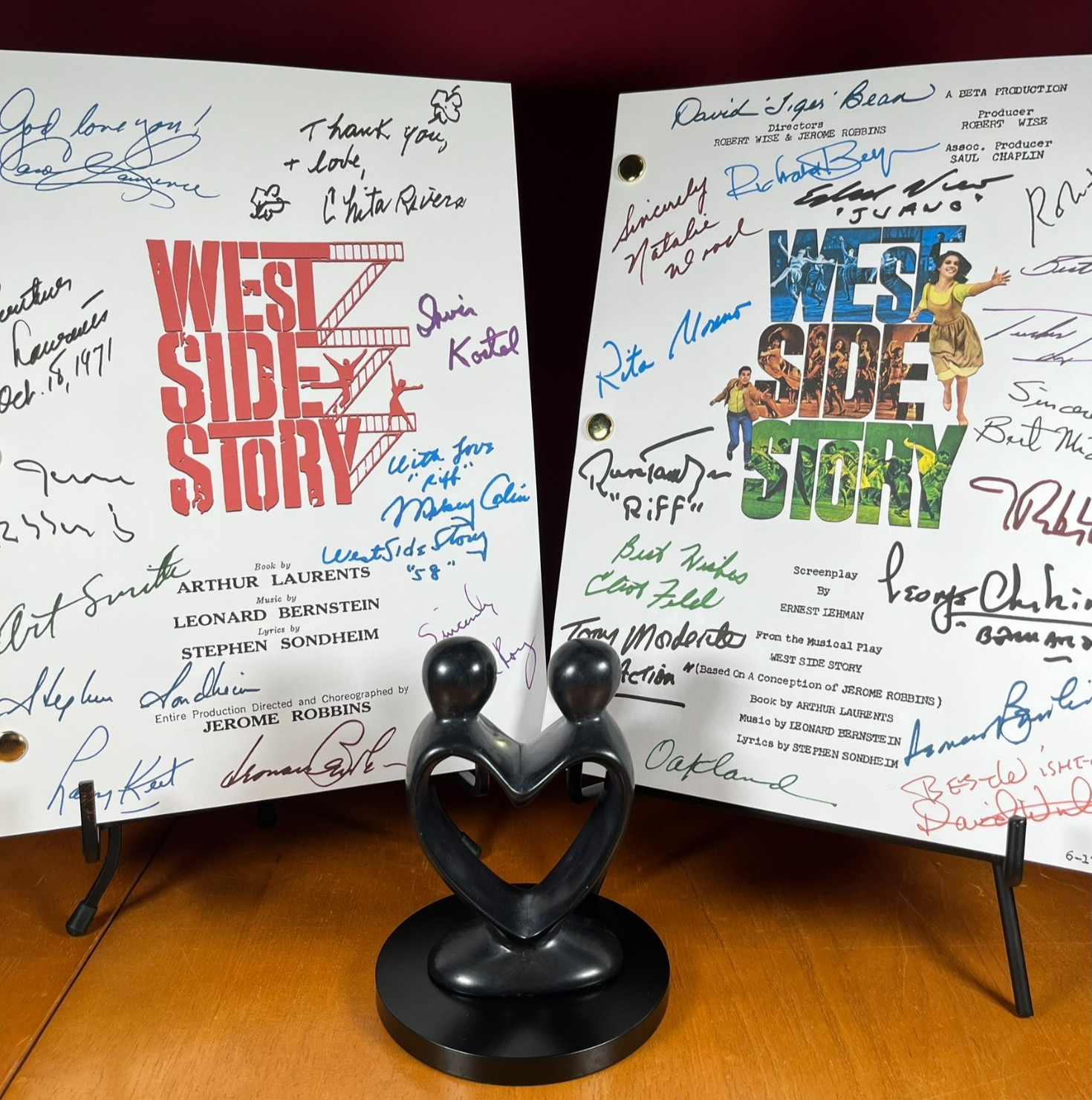 West Side Story Musical & Movie Scripts Signed- Autograph Reprints