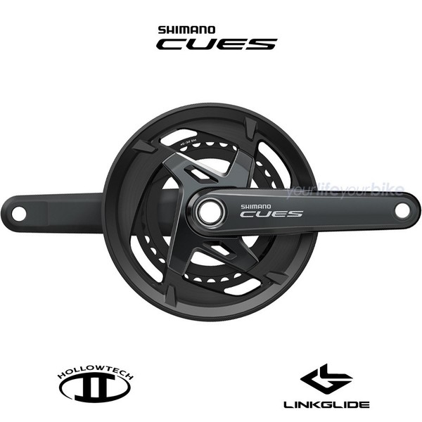 Shimano Cues FC-U8000-2 Kurbel Garnitur 11-Fach 46-32 ZÄHne 2-Fach Trekking Bike-image