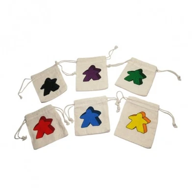 Carcassonne Lot De 6 Sachets En Tissu (Petit) Hans Im Glück - Photo 1/2