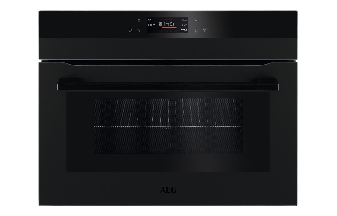 Oven AEG KMK768080B Built-In Combination Microwave Oven in Black