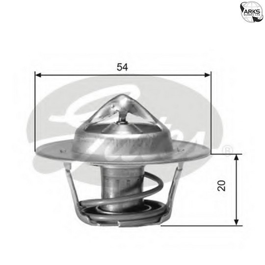 Coolant Thermostat fits PEUGEOT 204 1.1 65 to 77 Gates 133720 Quality Guaranteed - Image 14