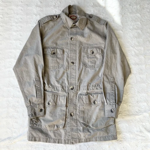 VALENTINO Giacca vintage Banana Republic uomo XS beige Bush safari militare lavoro cargo anni 80