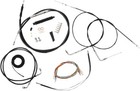 LA Choppers LA-8320KT2A-08B Complete Handlebar Cable & Brake Line Kit-Black