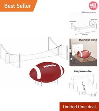 Sturdy 2-Pack Clear Acrylic Ball Stand - Elegant Display for Sports Memorabilia