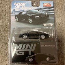 MINI GT Bugatti Chiron Super Sport 300+ Matte Black 1/64 Collectables 17+