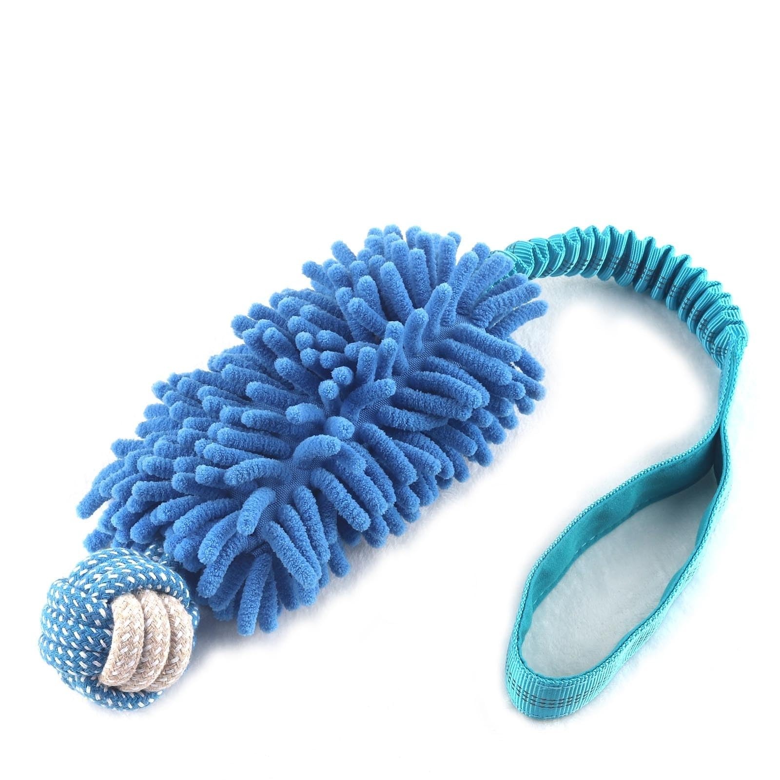 Squeak Plush With Ropes Knots For Fun And Teeth Cleaning, Tug Of W...