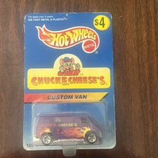 1996 HOT WHEELS CHUCK E CHEESE'S CUSTOM VAN PURPLE EXCLUSIVE NIP FREE SHIPPING