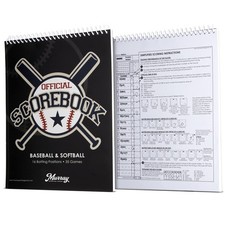 Murray Sporting Goods 35-Game Baseball Softball Scorebook - Spiral Bound