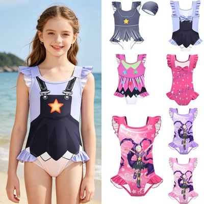 Mädchen Poppy Game Time Lily Lovebraid Einteiler-Badeanzug Sonnenschutz