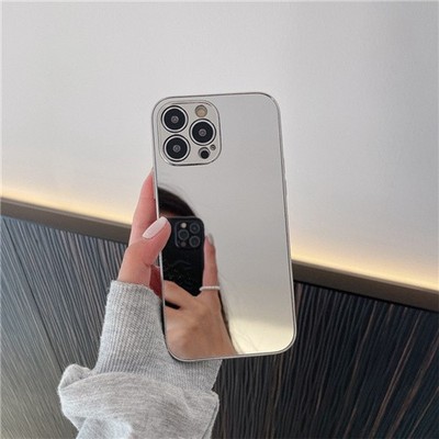 Spiegel Hülle für iPhone 17 Air 16 15 14 13 12 Pro Max Handy Beschichtung Bumper Case