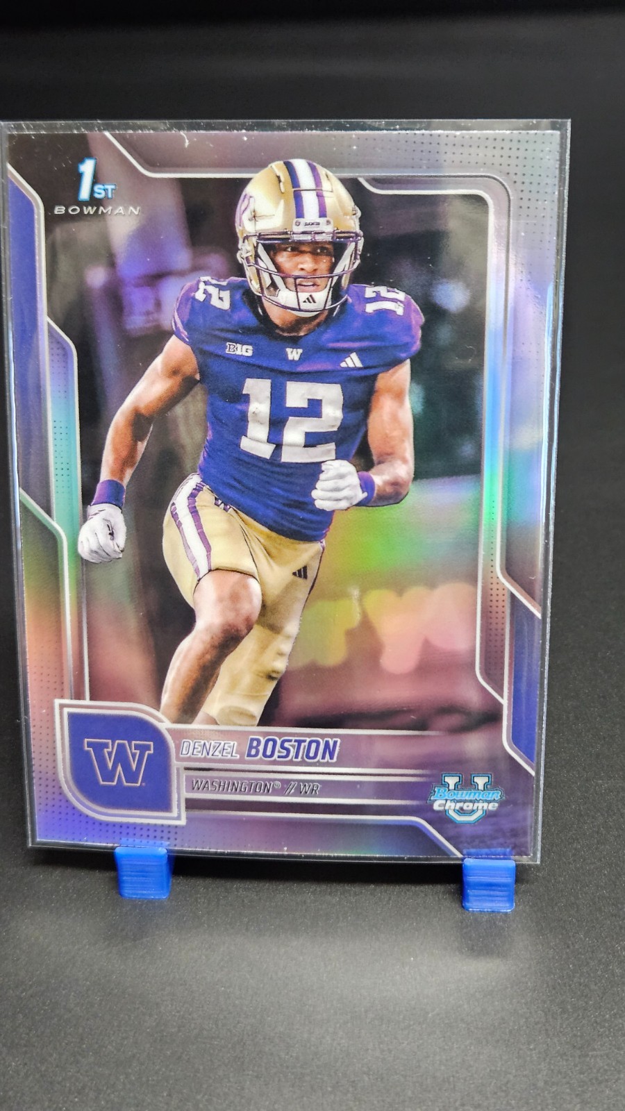 2025 Bowman Chrome U 1st Bowman Denzel Boston #34 Refractor HUSKIES