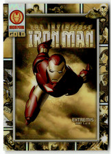 Topps Marvel Chrome 2025 Carta No. IM-7 Iron Man Oro L'Invincibile Iron Man