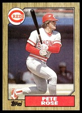 Pete Rose 1987 Topps #200 Cincinnati Reds MLB READ FREE SHIPPING AutographDen