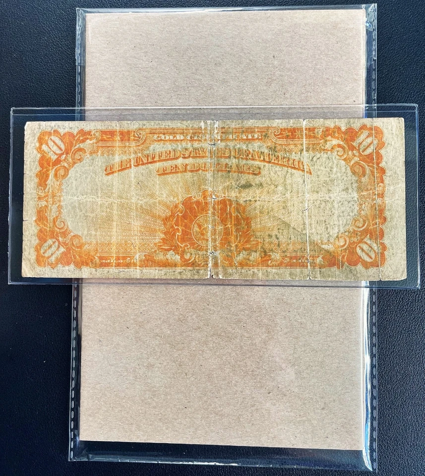 Fr. 1173 1922 $10 Gold Certificate - Fine - Image 2 of 2