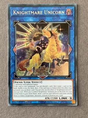 Yu-Gi-Oh! - Knightmare Unicorn ( Alternate Art ) - Secret Rare - NM
