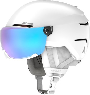 Atomic Savor Visor Stereo Snow Helmet, White Heather, Large