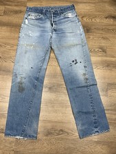 Levis 501 Vintage 80s Redline Selvedge USA XX Jeans Light Wash Worn Act 32x32