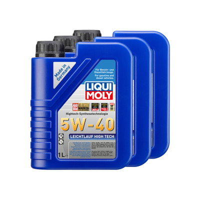 Liqui Moly Motoröl Leichtlauf High Tech, 5W-40, 3 Liter - 3x 3863