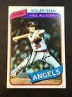 NOLAN RYAN 🔥 1980 Topps #580 Last Angels Card - HOF