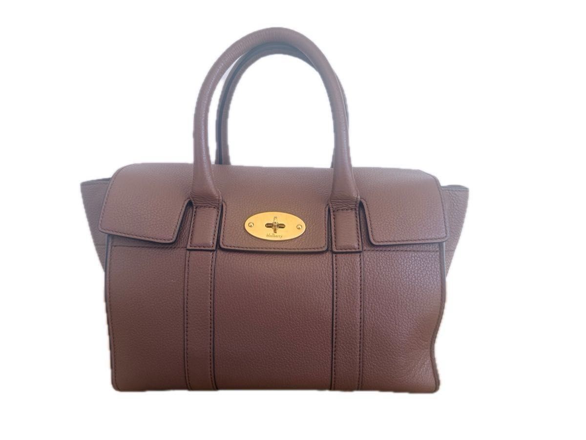 バッグ mulberry Bayswater Turn Lock leather bag Mulberry Bayswater Small Classic Grain Leather Bag Handbag Compact