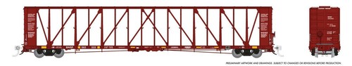 Coche plano Rapido ~ escala HO ~ NSC 73' Centerbeam ~ BNSF #563462 ~ 174009A | Zustand: New