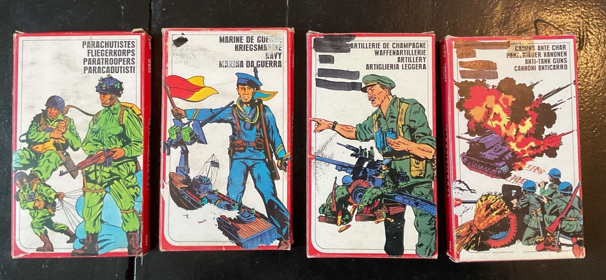 FIGURINES ATLANTIC 1/72 11 SOLDATS SE RENDANT DRAPEAUX BLANCS