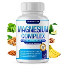 2-Pack Decent Nature Magnesium Complex 1000mg...