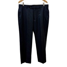 Brooks Brothers 346 Madison Fit 100 Wool Pants Men's 34x29 Navy pinstripes