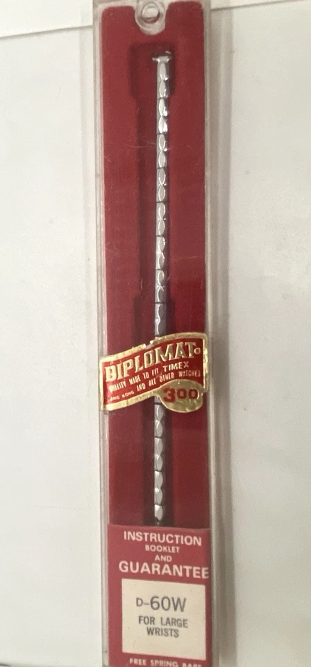 NUEVO DE COLECCIÓN DIPLOMAT Correa de reloj de expansión para damas Anillo de plata Extremo 6” de largo sin estirar Foto 4 de 4