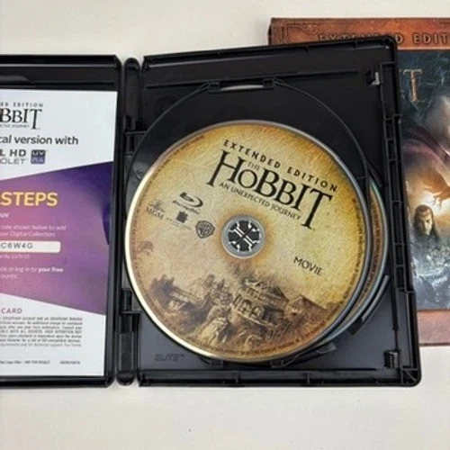 The Hobbit An Unexpected Journey Extended Edition [Blu Ray] 3 Disc Set w Sleeve - Image 3 of 4