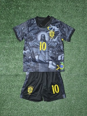 Size Youth M (Code 24)/ Neymar Jr. 10/ Brazil Special Edition Jersey Set