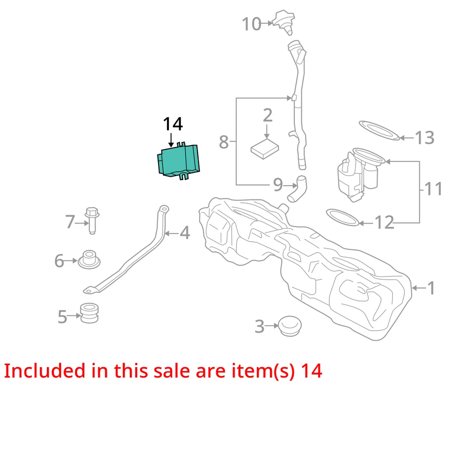 Chassis ECM Fuel Pump Right Hand Inner Quarter Fits 12-19 BMW 640i 1141771 - Image 4 of 4