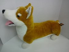 Melissa Doug Corgi Large Plush Dog Puppy Stuffed Animal Pet 21"