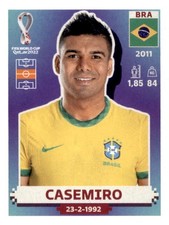 Casemiro Brazil 2022 Panini World Cup Sticker #BRA 10